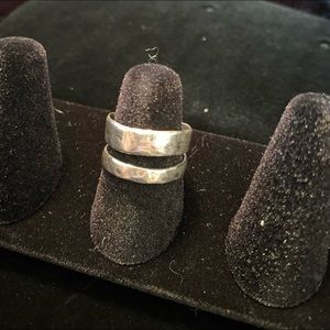 Silpada Double Spaced Ring Size 7
